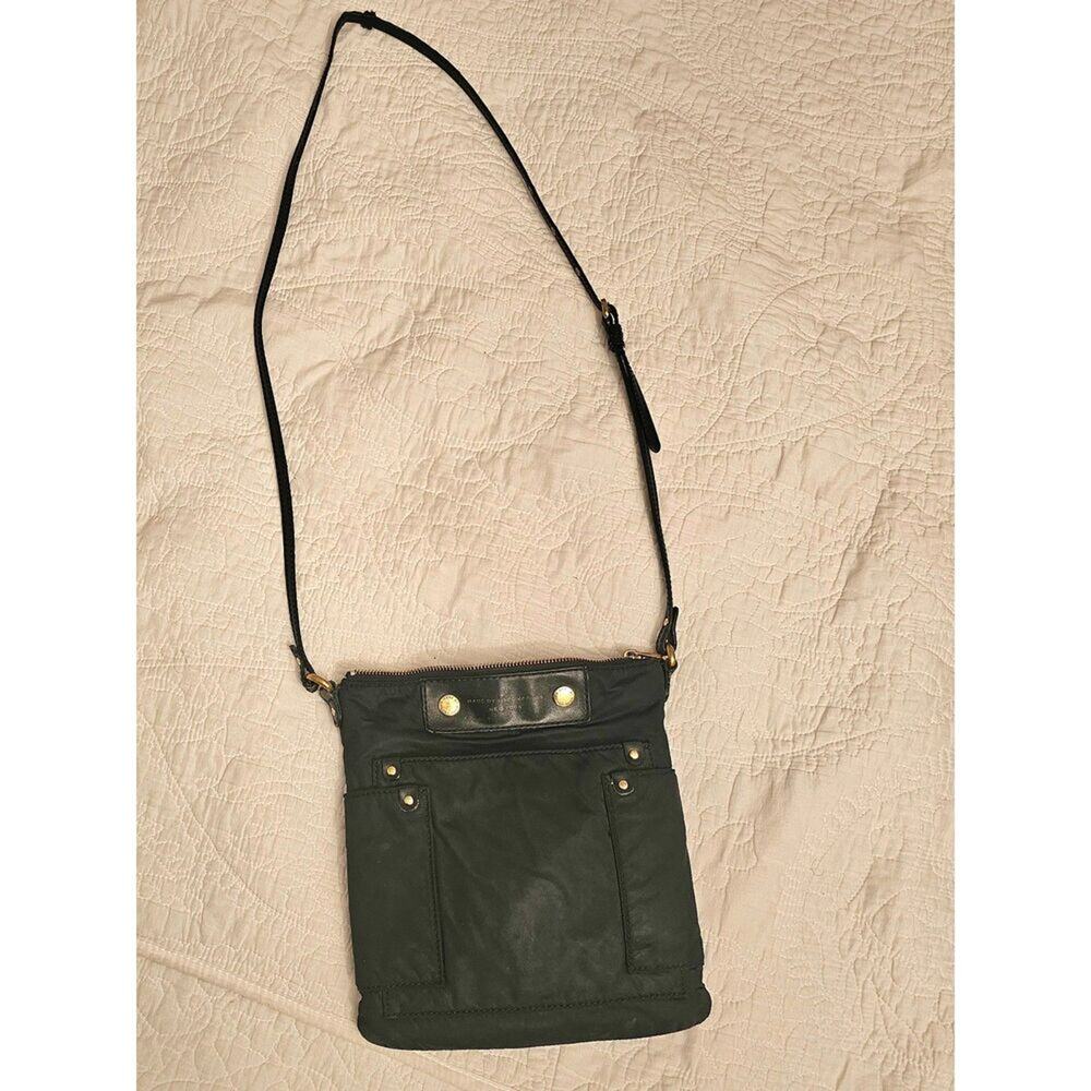 Marc by Marc Jacobs black nylon crossbody purse dual front pockets, Q style, Y2K
